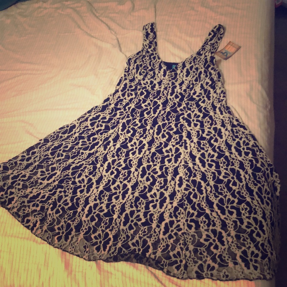 Black floral dress